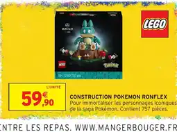 Intermarché LEGO CONSTRUCTION POKEMON RONFLEX offre