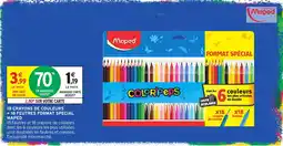 Intermarché Maped18 crayons de couleurs + 18 feutres format special offre