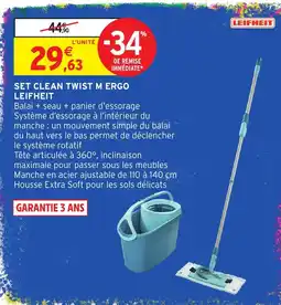 Intermarché Hyper LEIFHEIT SET CLEAN TWIST M ERGO offre