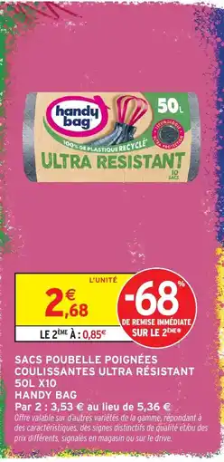 Intermarché Hyper Handy Bag Sacs poubelle poignées offre
