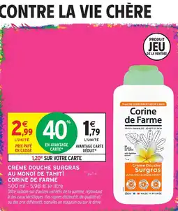 Intermarché Hyper Corine de Farme Crème Douche Surgras offre