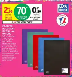 Intermarché Oxford protège-document initial a4 offre