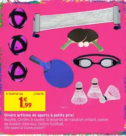 Intermarché Hyper Divers articles de sports offre