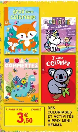 Intermarché Hyper HEMMA Des coloriages et activités offre