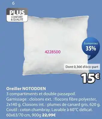 NOTODDEN Oreiller
