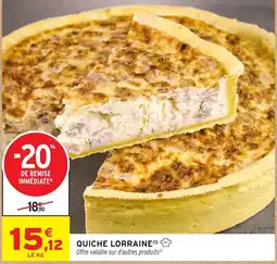 Intermarché QUICHE LORRAINE offre