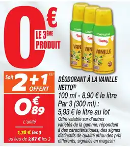 Netto Netto Déodorant à la vanille offre
