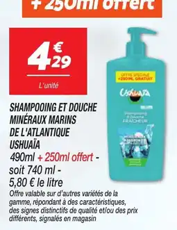 Netto Ushuaïa Shampooing et douche minéraux marins offre