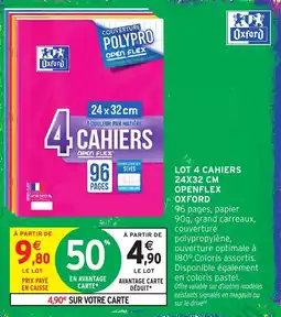 Intermarché Oxford Cahiers offre