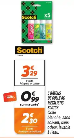 Netto Scotch Bâtons de colle offre