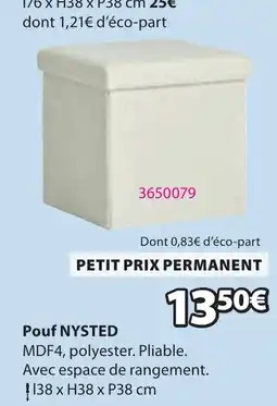JYSK NYSTED Pouf offre