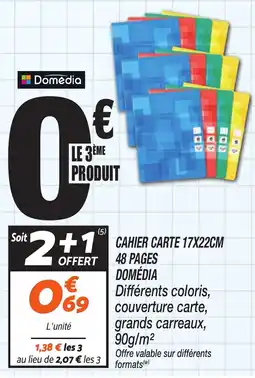 Netto Domédia CAHIER CARTE offre