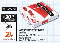 Netto Domédia Ramette 500 feuilles blanches offre