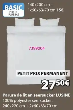 JYSK LUSINE Parure de lit en seersucker offre