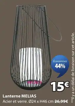 JYSK MELIAS Lanterne offre