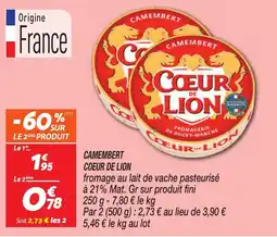 Netto Coeur de Lion Camembert offre