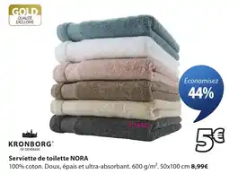JYSK KRONBORG Serviette de toilette NORA offre