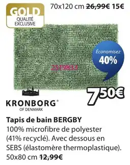 JYSK KRONBORG Tapis de bain BERGBY offre