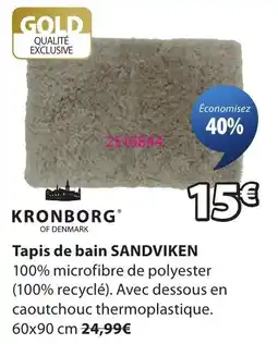 JYSK KRONBORG Tapis de bain SANDVIKEN offre