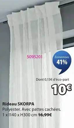 JYSK SKORPA Rideau offre