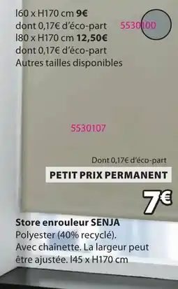 JYSK SENJA Store enrouleur offre