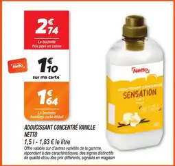 Netto Netto Adoucissant concentré vanille offre
