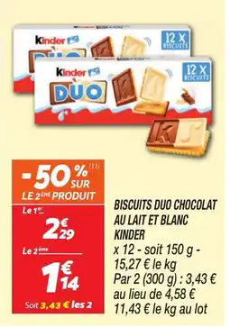 Netto Kinder Biscuits Duo Chocolat offre