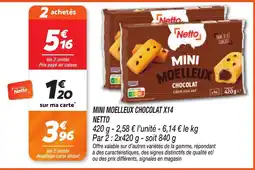 Netto Netto MINI MOELLEUX CHOCOLAT offre