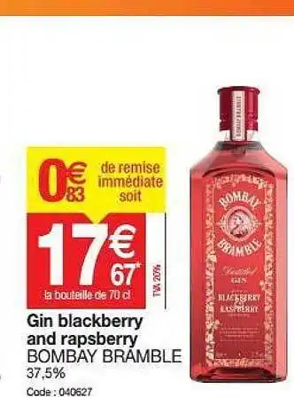 Gin Blackberry And Rapsberry Bombay Bramble