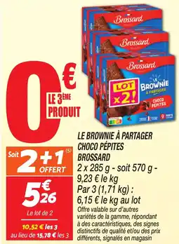 Netto Brossard LE BROWNIE À PARTAGER CHOCO PÉPITES offre