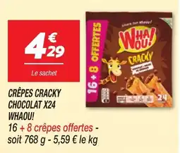 Netto WHAOU! CRÈPES CRACKY CHOCOLAT offre