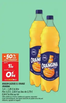 Netto Orangina boisson gazeause a l'orange offre