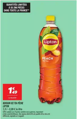 Netto Lipton boisson ice tea pêche offre