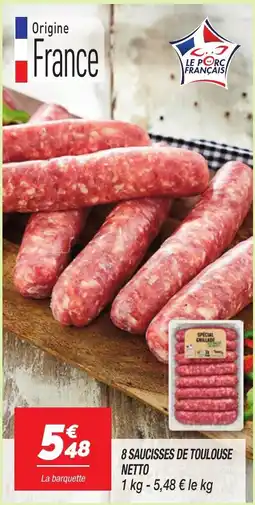 Netto Saucisses de Toulouse offre