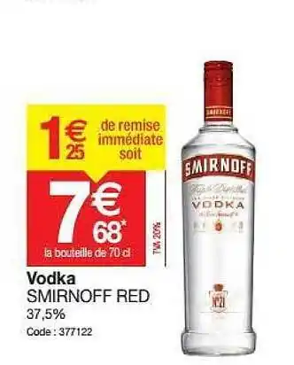Vodka Smirnoff Red