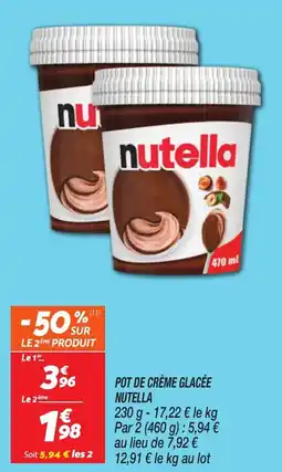 Netto Nutella crème glacée offre