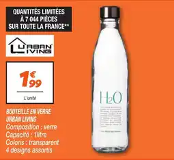 Netto URBAN LIVING BOUTEILLE EN VERRE offre