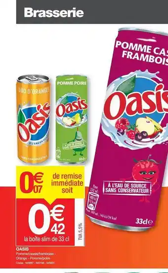 Promocash Oasis offre