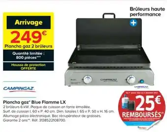 Castorama Plancha gaz blue flamme lx offre