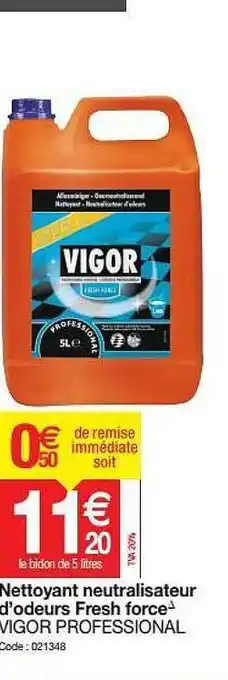 Nettoyant Neutralisateur D'odeurs Fresh Force Vigor Professional