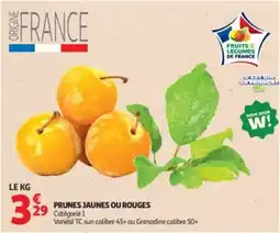 Auchan PRUNES JAUNES OU ROUGES offre