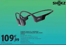 Intermarché SHOKZ CASQUE SANS FIL OPENRUN offre