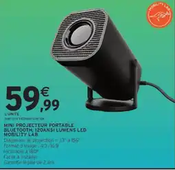 Intermarché MOBILITY LAB MINI PROJECTEUR PORTABLE offre