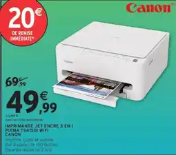 Intermarché Canon Imprimante Jet Encre 3 en 1 offre