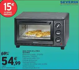 Intermarché SEVERIN MINI FOUR 20 LITRES offre