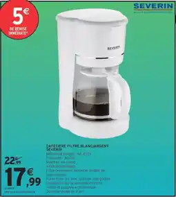 Intermarché SEVERIN CAFETIERE FILTRE offre