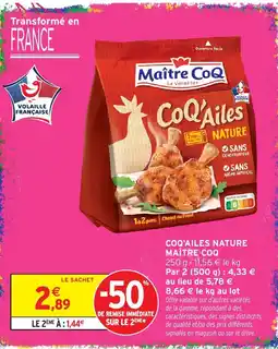Intermarché Express Maître CoQ CoQ'Ailes Nature offre