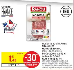 Intermarché Express Monique Ranou Rosette offre