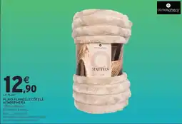 Intermarché atmosphera Plaid flanelle côtelé offre