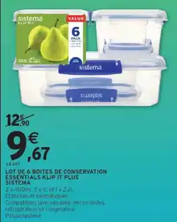 Intermarché sistema boites de conservation offre